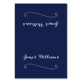 Elegant Navy Blue Place Kaarten