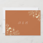 Elegant Navy Blue repetitie diner Kaart (Achterkant)