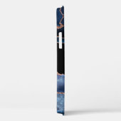 Elegant Navy Blue Roos Gold Black Business Case-Mate iPhone Case (Achterkant / Rechts)