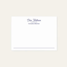 Elegant Navy Blue Script Border 