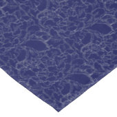 Elegant Navy Blue Silver Floral Pattern Tafelkleed (Gekanteld)