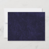 Elegant Navy Blue Velvet RSVP Wedding (Achterkant)