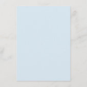 Elegant Navy Blue Waterverf Floral Wedding Advieskaart (Achterkant)