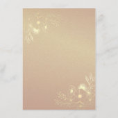 Elegant Navy Blue Wedding Details Enclosure Kaart (Achterkant)