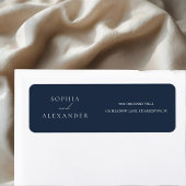 Elegant Navy Blue Wedding Etiket