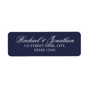 Elegant Navy Blue Wedding Etiket