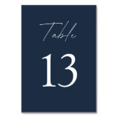 Elegant Navy Blue Wedding Kaart (Achterkant)