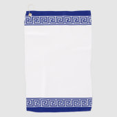 Elegant Navy Blue & White Golfhanddoek (Voorkant)