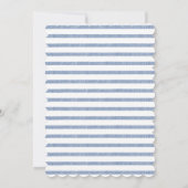 Elegant Navy Blue White Hydrangea Baby Boy Shower Kaart (Achterkant)