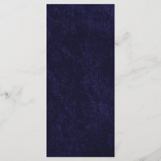 Elegant Navy Blue White Rehearsal Dinner Menu (Achterkant)