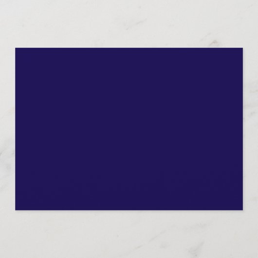 Elegant Navy Christmas Eve Candlelight Service Kaart (Achterkant)