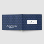 Elegant Navy Custom WELCOMY NAAR ONS HUIS Gastenboek (Volledig)