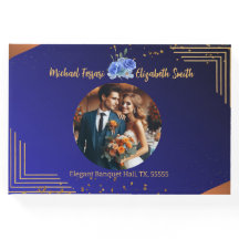 Elegant Navy en Burnt Sinaasappel Elegant Wedding