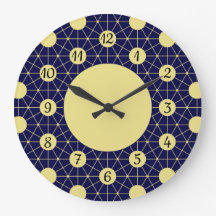 Elegant Navy en Gouden Geometrisch Tegelpatroon