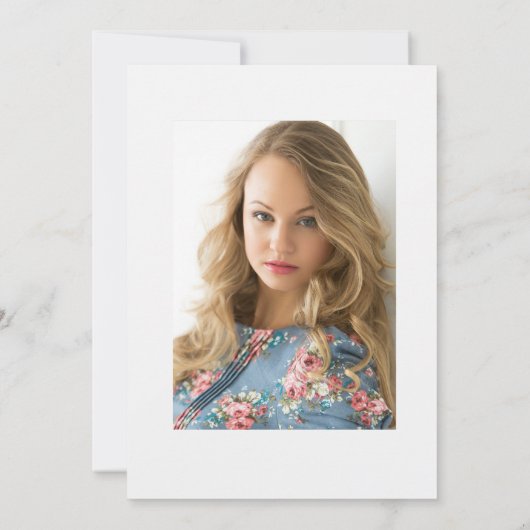 Elegant navy- en goudzuster pinemony kaart (Achterkant)