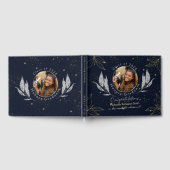 Elegant Navy Gold Afstuderen gastenboek (Volledig)