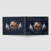 Elegant Navy Gold Afstuderen gastenboek (Volledig)