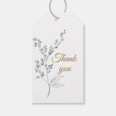 Elegant Navy, Gold en White Gift Label Cadeaulabel (Voorkant)