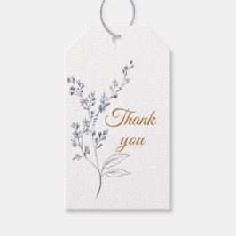 Elegant Navy, Gold en White Gift Label Cadeaulabel