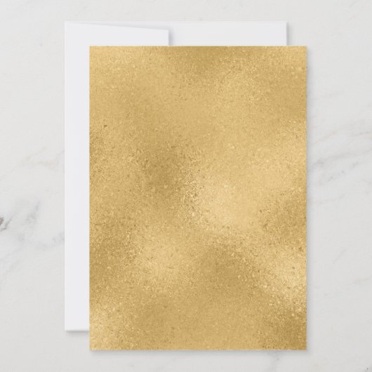 Elegant Navy Gold First Heilige Communie Kaart (Achterkant)