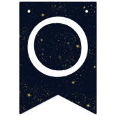 Elegant Navy Gold Gefeliciteerd Afstudeerfeest Vlaggetjes (Tweede vlag)