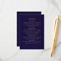 Elegant Navy & Goud Art Deco Persoonlijk