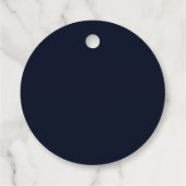 Elegant Navy Goud Gefeliciteerd Afstuderen Bedankjes Labels (Achterkant)