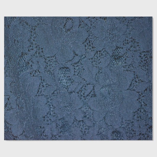 Elegant Navy Lace Cadeaupapier (Vlak)