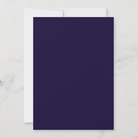Elegant Navy personalized Save The Date Card (Achterkant)