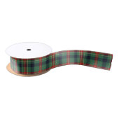 Elegant Navy Red & Green Tartan Plaid Christmas Satijnen Lint (Spoel)