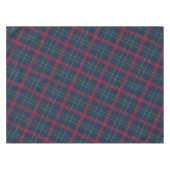 Elegant Navy Red Green Tartan Pset Holiday Tafelkleed (Voorkant (Horizontaal))