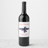 ELEGANT NAVY RED WINE ETIKET (Voorkant)