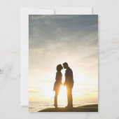 Elegant Navy Roos Gold Foil Agate Weddenfoto Save The Date (Achterkant)