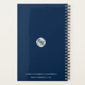 Elegant Navy & Silvee Zakelijk Logo 2027 Planner (Achterkant)