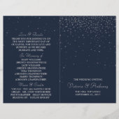 Elegant Navy & Silver Falling Stars Wedding (Voorkant)