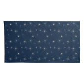Elegant Navy snowflake kus wintermuackS!!! Kussensloop (Achterkant-Rechts)
