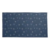 Elegant Navy snowflake kus wintermuackS!!! Kussensloop (Achterkant-Links)
