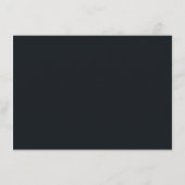 Elegant Navy Typographic Informatiekaartje (Achterkant)