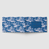 Elegant Navy Vintage Pastoral Scene Gastenboek (Volledig)