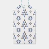 Elegant Navy Waterverf Ink & Golden Jewel Cadeaulabel (Achterkant)