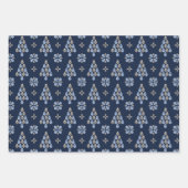 Elegant Navy Waterverf Ink & Golden Jewels Inpakpapier Vel (Voorkant 2)