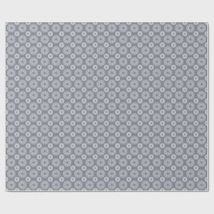 Elegant Navyblauw en Wit Mandala Patroon Cadeaupapier