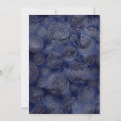 Elegant Navyblauw Goud 60e Verjaardag Kaart (Achterkant)