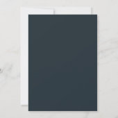 Elegant Navyblauw Kaart (Achterkant)