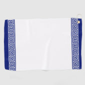 Elegant Navyblauw & Wit Golfhanddoek (Horizontaal)