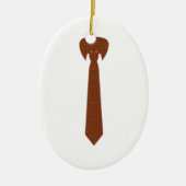 Elegant necktie keramisch ornament (Voorkant)