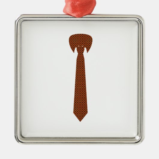 Elegant necktie metalen ornament (Voorkant)