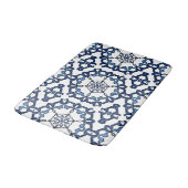 Elegant  Nederlands Delft Blue Floral Pattern Badmat (Gekanteld)