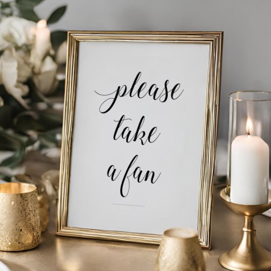 Elegant, neem een signaal voor een geldig huwelijk poster