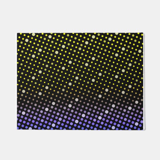 Elegant Neon Gglowpolka stipt glitterpatroon Deurmat (Voorkant)